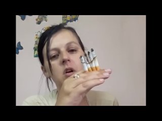 chain smoking entire pack of cigarettes - gold clips mp4